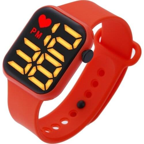 New Sport Electronic Digital Watches for Women Gold Silicone LED Screen Watch Waterproof Wristwatch Female Clock Reloj Mujer