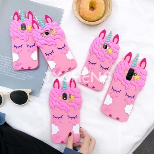 Case For Xiaomi Redmi S2/5 Plus/Note 5/6 Pro/Note 6/Note 7/Note 6 Pro 3D Cartoon pink eyelash Unicorn Horse Soft Silicone Cover