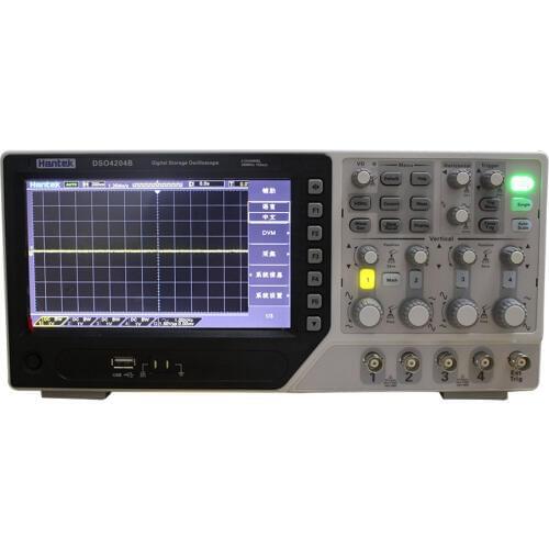 Hantek DSO4204B Digital Storage Bench Type Oscilloscope 64K 4CH 200 MHz bandwidth 500uV /div 1GS/s sample rate