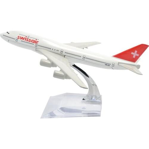 TANG-DYNASTY(TM 1:400 16cm Boeing B747-400 Swissair Metal Airplane Model Plane Toy Plane Model