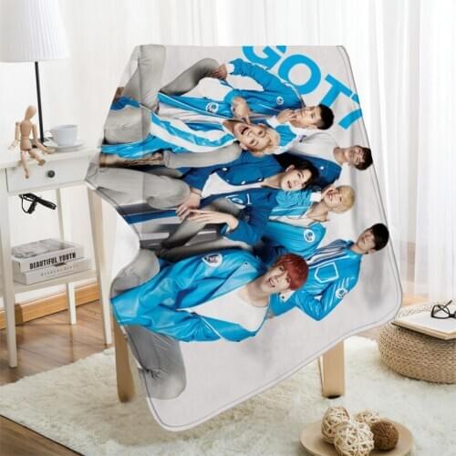 Musife Custom GOT7 Flannel Blanket Design Your own Blanket Flannel Blankets for Sofa DIY Dropshipping