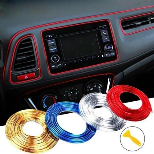 Flexible Car Seal 3/5M Moulding Trim Strip Interior Detachable Gap Decoration Protector PVC for Auto Car Dashboard panel Edge