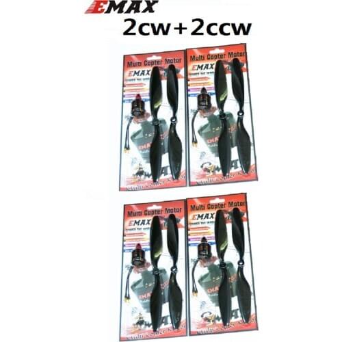 2 set/lot Emax MulitRotor MT2213 935KV plus thread Brushless Motor CW CCW with 2Paris 1045 propeller for Multirotor Quadcopters