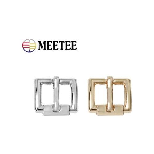 10pcs Meetee 11/15/20mm Metal Belt Buckle Adjust Pin Buckles DIY Bags Leather Craft Repair Sewing Shoes Clothing Accessories