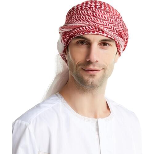 Muslim Arabian High-Grade Wool Headscarf Shemagh Islam mosliman Arab turban for Men