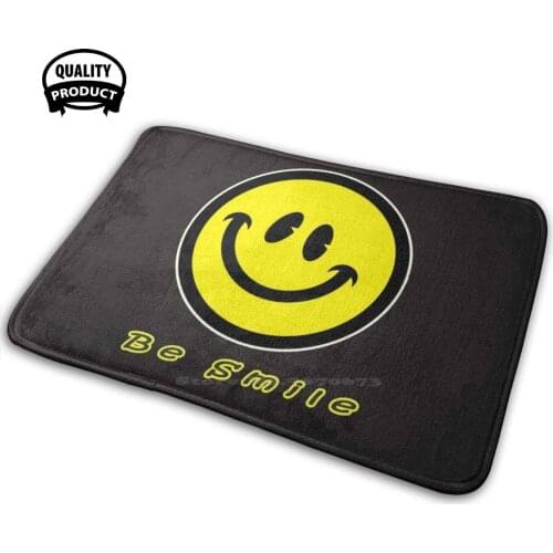 Be Smile Soft House Family Anti-Slip Mat Rug Carpet Habbiness Teeth Smily Face Smiling Laugh Positive Joy Mouth Lips Grin