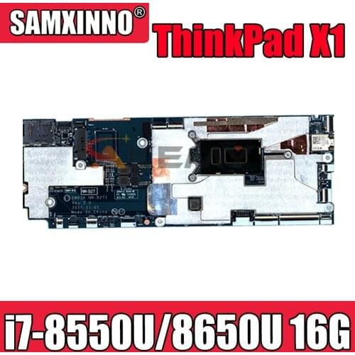 NM-B271 For ThinkPad X1 Tablet 3rd laptop motherboard FRU 01AW882 01AW883 01AW878 01AW876 i7 8550U/8650U 16GB Mainboard