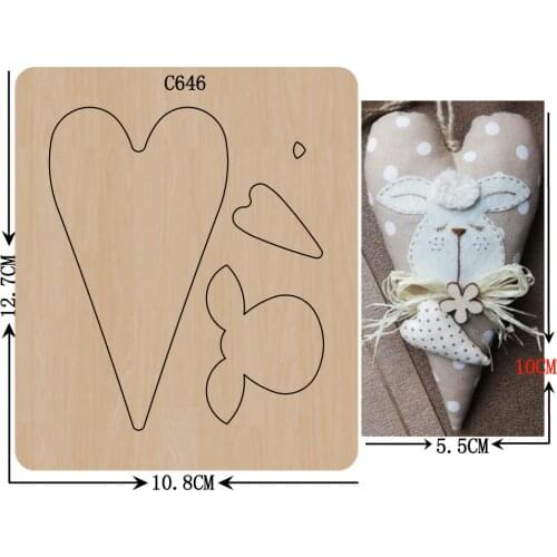 New Love, heart, Wooden die Scrapbooking C-646 Cutting Dies Multiple sizes