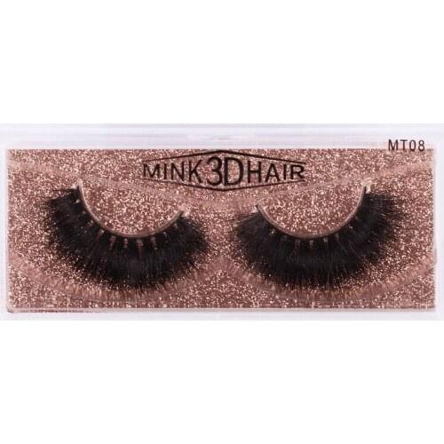 NEW Fluffy Mink Lashes Short Messy Wispy Natural Eyelashes 10mm-22mm Hamdmade Real 3D Mink Eyelashes Makeup False Lashes Bulk