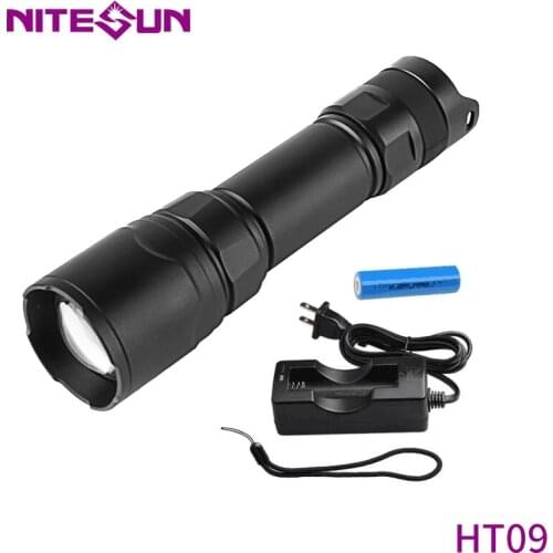 NITESUN HT09 Hunting Light 1*CREE V3 LED 6500K MAX 700 lumens beam distance 400M night hunting zoom IPX-8 waterproof flashlight