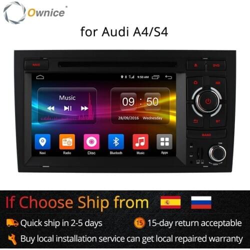 Ownice C500 Octa 8 Core 4G SIM LTE ANDROID 6.0 CAR DVD PLAYER for Audi A4 2002-2008 wifi GPS BT Radio 2GB RAM 32GB ROM