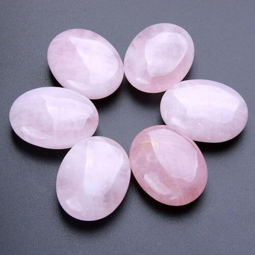 Rose quartz palm stone natural stones and minerals crystals spiritual healing good luck decoracao para casa