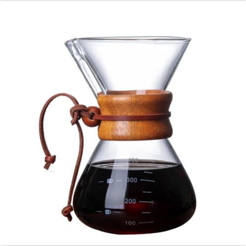 400ml/1 cups Classic Espresso Coffee Maker funnel style Pour Over Coffeemaker Coffee Machine Filter Coffee Pot barista