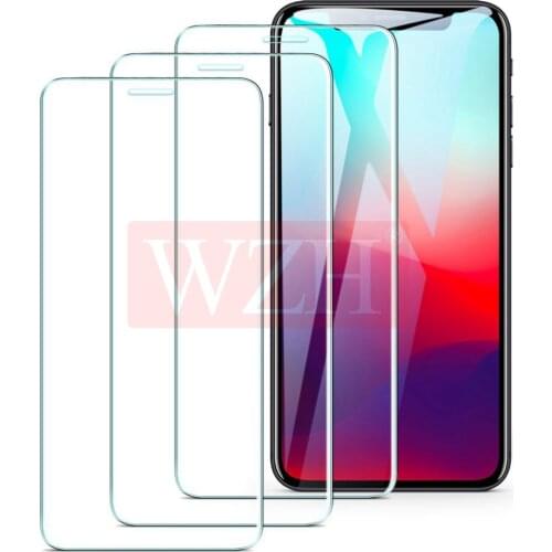 3Pcs Full Cover Tempered Glass For iPhone XR X XS 11 12 Pro Max mini Screen Protector Film For iPhone 6 6s 7 8 Plus 5 5s SE 2020