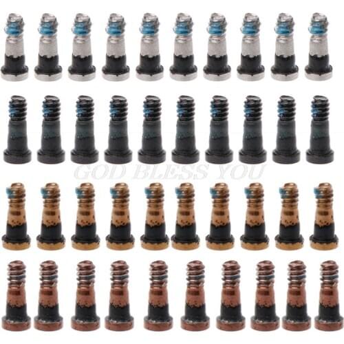 10Pcs Torx Screw 5-Point Star Bottom Screws Kit Repair Parts For iPhone 7/7 Plus Drop Shipping