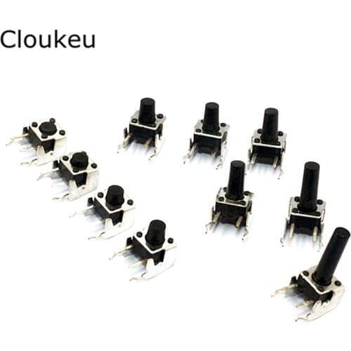 20Pcs 6*6*13MM With bracket Side 2Pin Touch switch 6x6x13 Micro button switch