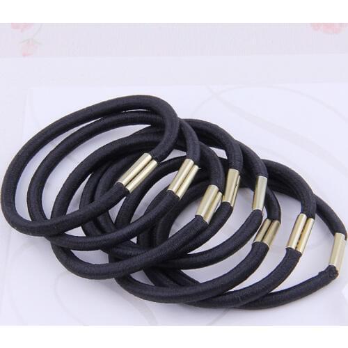 20191pc/Lot Black Elastic Ponytail Holders Hot Fashion Hair Accessories Girl Women Rubber Bands Tie Gum2021