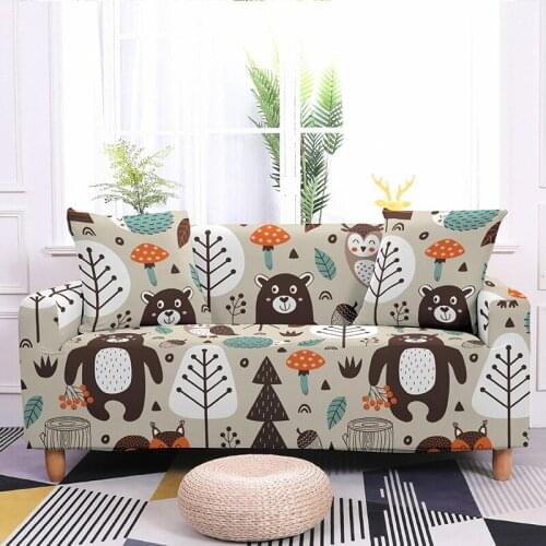 3D Digital Butterfly Dinosaur Sofa Cover Sectional Couch Cover Elastic Stretch Armchair Slipcovers for Living Room Office Home