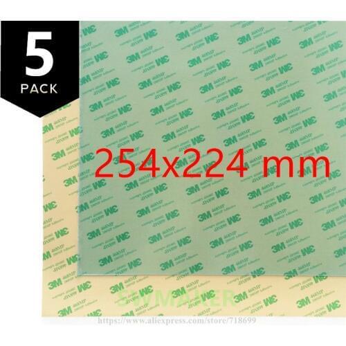 SWMAKER 254x224mm Replacement PEI Sheet with 468MP adhesive tape for Reprap Prusa i3 MK2/Rework 3D Printer