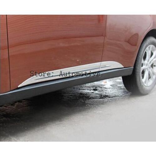 Abs chrome body side moldings decor side door 2013 2014 2015 for Mitsubishi outlander samurai ,car styling
