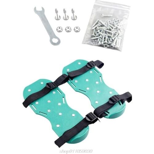 Lawn Aerator Sandals Gardening Floor Paint Self-leveling Cement Construction Shoes Scarifier Grassland RipperJ27 21 Dropship