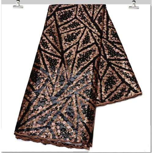 African Lace Fabric 2021 High Quality Lace Embroidered Nigerian Organza Sequin Lace Fabrics French Tulle Lace Fabric AM10410