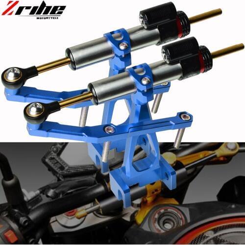 For YAMAHA MT-09 MT09 FZ09 FZ-09 2013 2014 2015 2016 Aluminum Motorcycle Steering Damper Stabilizer Mount Kit Bracket Support