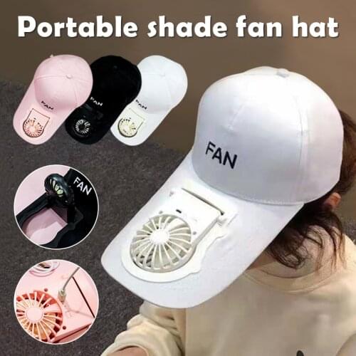 Wholesale USB Charging Cap With Fan Novelty Baseball Golfing Hat Peaked Cap Sun Hat On the Cap Front Hat NOV99