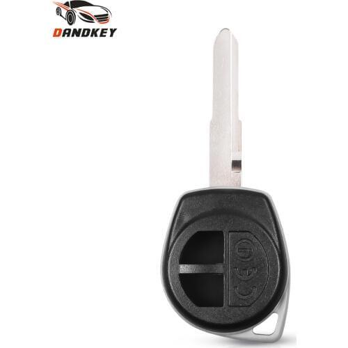 Dandkey Remote Car Key Case Shell For Suzuki Swift Key Replacement Auto 2 Buttons Car Cover Fob Housing With HU133R blade