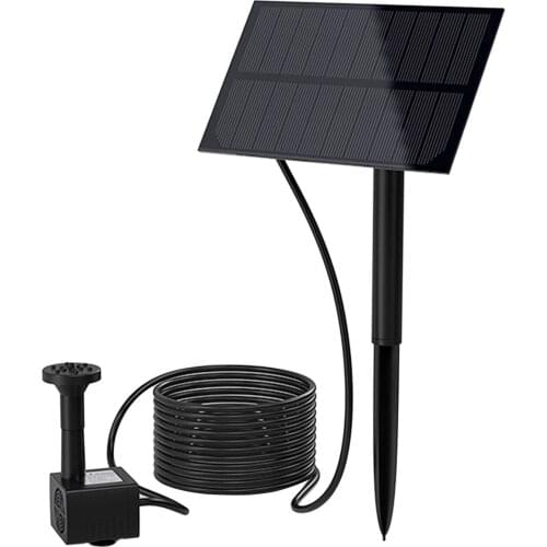 Solar Powered Panel Landscape Pool Garden Fountain 150L/H Solar Power Decorative Water Pump With 4 Nozzles For Garden Pool Pond