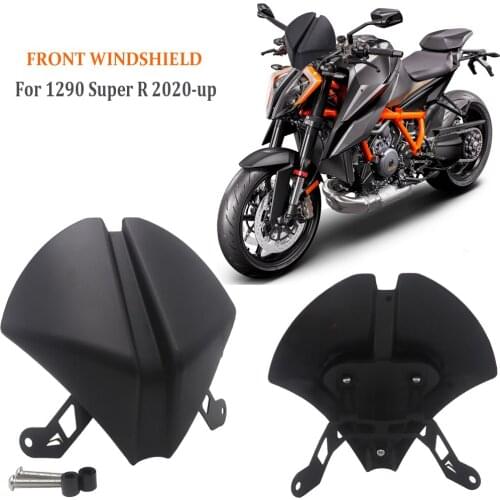 Front Windshield Windscreen Airflow Wind Deflector Shield For 1290 Super SuperDuke R 2020 -UP Black Orange Motorcycle Fly Screen