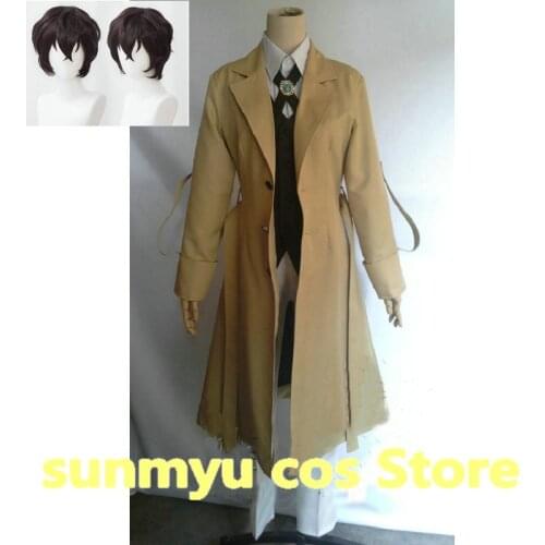 Bungo Stray Dogs Dazai Osamu Cosplay Costume,Custom Size Customize Halloween