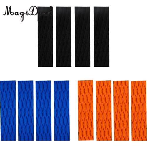 MagiDeal LongBoard 4Pcs Non-Slip EVA Surfboard Traction Pad Bar Grip Skimboard Surfing Surf Body Board Shortboard Accessory