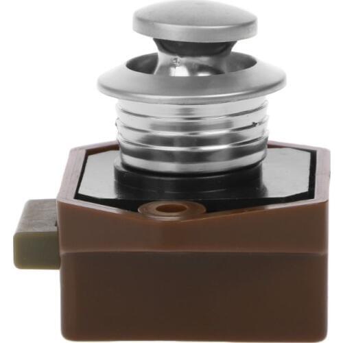 Mini Push Button Boat Mortorhome Showcase Door Catch Lock Van RV Caravans Yacht Furniture Drawer Cabinet E7CA