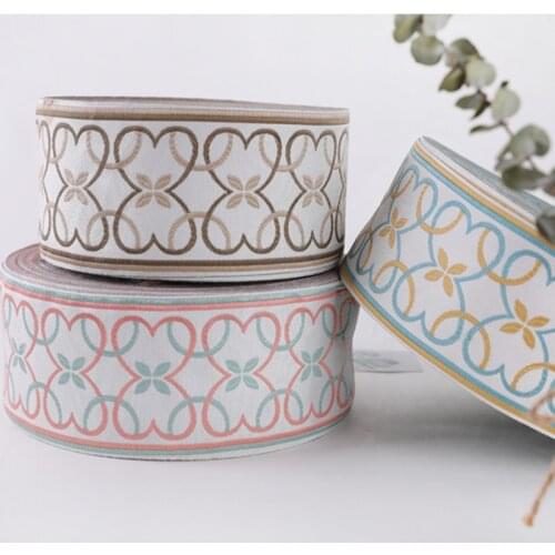 25M/Roll 3cm/9cm Wide Jacquard Webbing Curtain Edge Decor Lace Trims Belts Curtain Accessories DIY Sofa Cushion Lace Ribbon