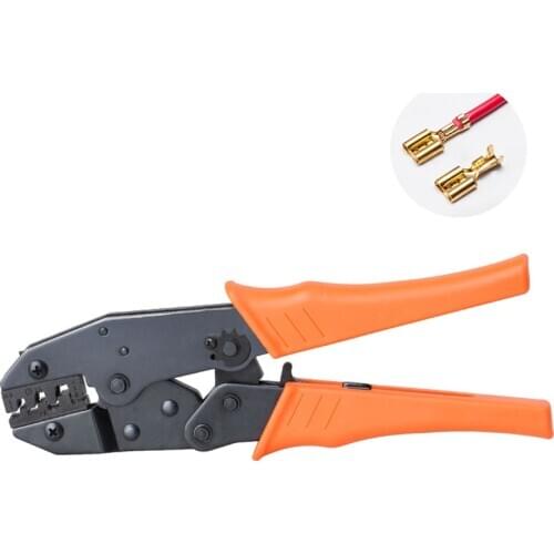 Crimping plier for Non-insulated tabs and receptacles 0.5-6mm2 crimping tools 20-10awg