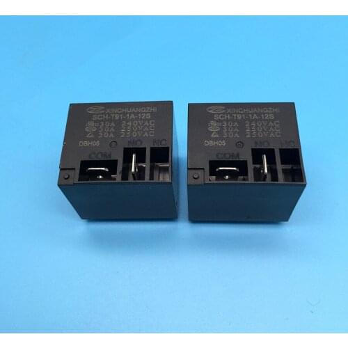 Original SCH-T91-1A-12S 4pin 30A 240VAC 2VDC relays