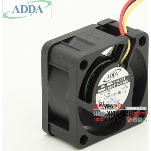 Original FOR ADDA AD0412UB-C56 4020 4cm 12V 0.14A Dual ball bearing cooling fan Wholesale