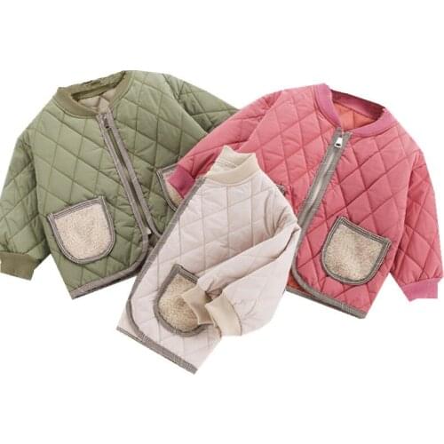 Autumn Newborn Coat Girls cotton Jacket Kids Boys Light Down Coats warm Baby boys Clothes Infant Childrens Clothing For Boys