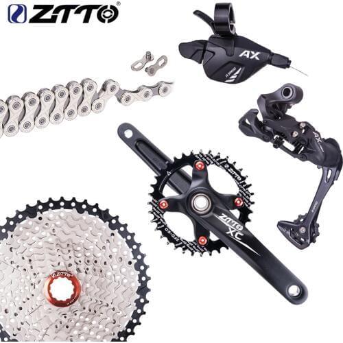 ZTTO 1*11 Speed MTB Shifter 11S Bicycle rear Derailleur Cassette and Chain Crankset Chainring Chainwheel Bike Group Set
