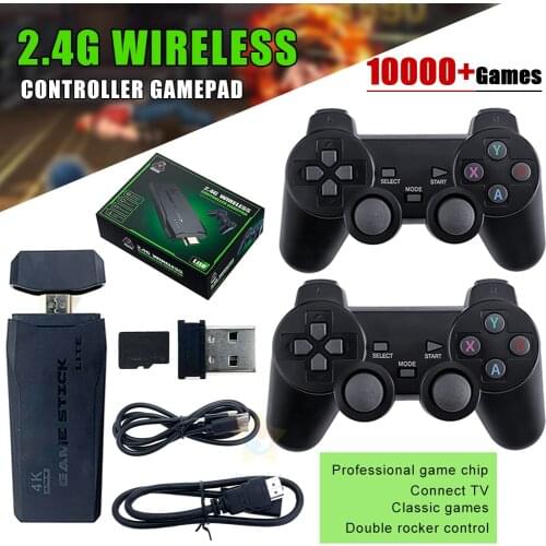 Portable M8 4K TV Video Game Console With 2 2.4G Wireless Controller Support FC PS1 Classic Games Mini Retro Game Console