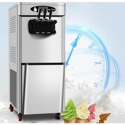 Commercial ice cream machine stainless steel automatic cleaning ice cream machine with two mixed flavors