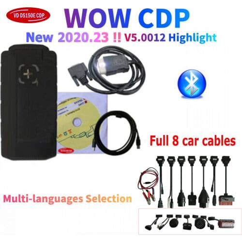 With Bluetooth V5.0012EN vd ds150e cdp vd pro cars trucks obd diagnostics tools better than for delphis