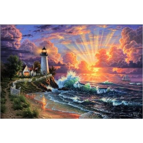 Counted Cross Stitch Kits Needlework Embroidery - Crafts 14 ct Aida DMC Color DIY Arts Handmade Home Decor - Light of Hope