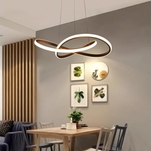 Nordic style modern simple personality creative living room bar dining room bedroom Hotel led Round Art Chandelier