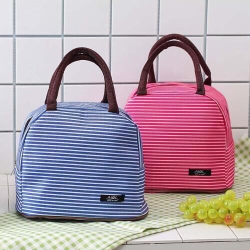 Hot Insulated Convenient Thermal Waterproof Kids Lunch Bento Box Picnic Storage Bag 6 Colors
