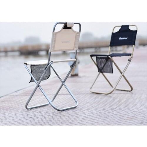 Outdoor accessories Folding chair aluminum alloy folding stool back folding horse drawn Painting chair Portable fishing Chairs