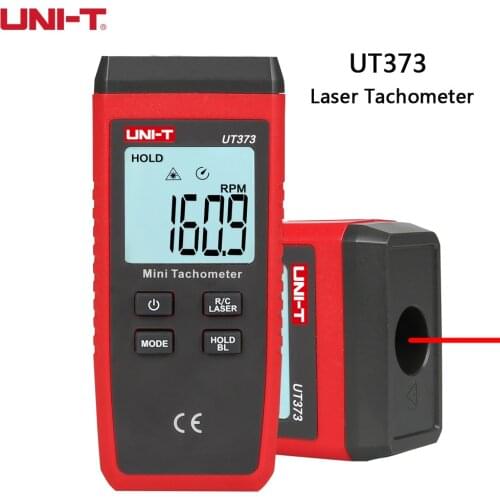 UNI-T UT373 Digital Engine Tachometer Non-Contact Laser Tachometer RPM Liquid Crystal Display Odometer, Range 10-99999RPM