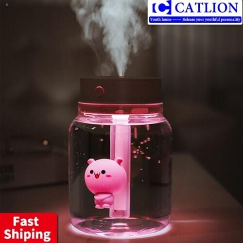 High Quality 425ML Ultrasonic Air Humidifier Aroma Essential Oil Diffuser for Home Car USB Fogger Mist Maker with LED Night Lamp