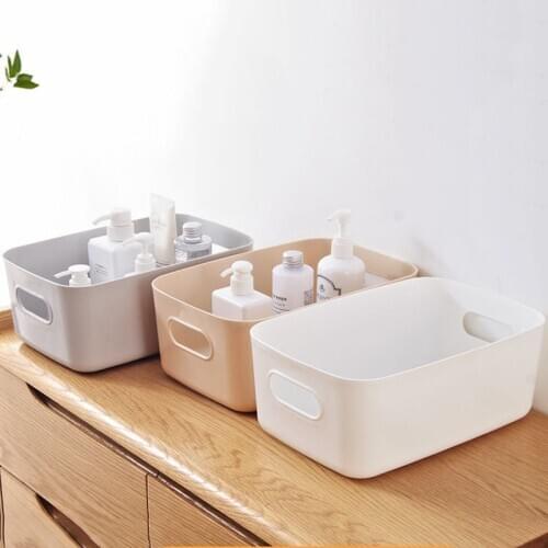 Big capacity Storage box Plastic Cosmetics Basket Desktop Drawer Home office kitchen bathroom organizer Rack